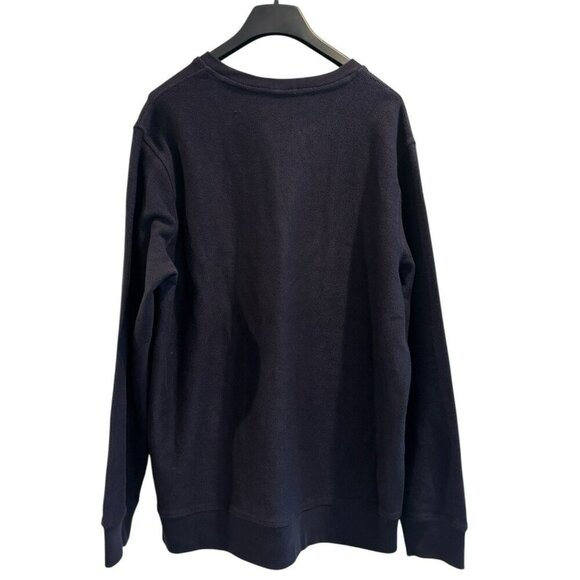 Lands' End 🖤 Textured Crewneck Sweatshirt Men’s XXL Cotton Blend Pullover - Picture 2 of 5